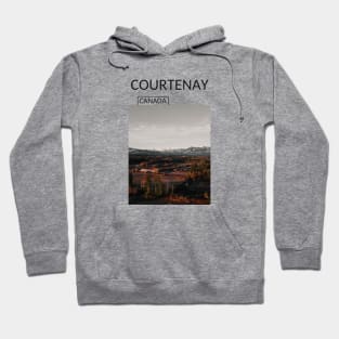 Courtenay British Columbia Canada Nature Landscape Rocky Mountains Souvenir Present Gift for Canadian T-shirt Apparel Mug Notebook Tote Pillow Sticker Magnet Hoodie